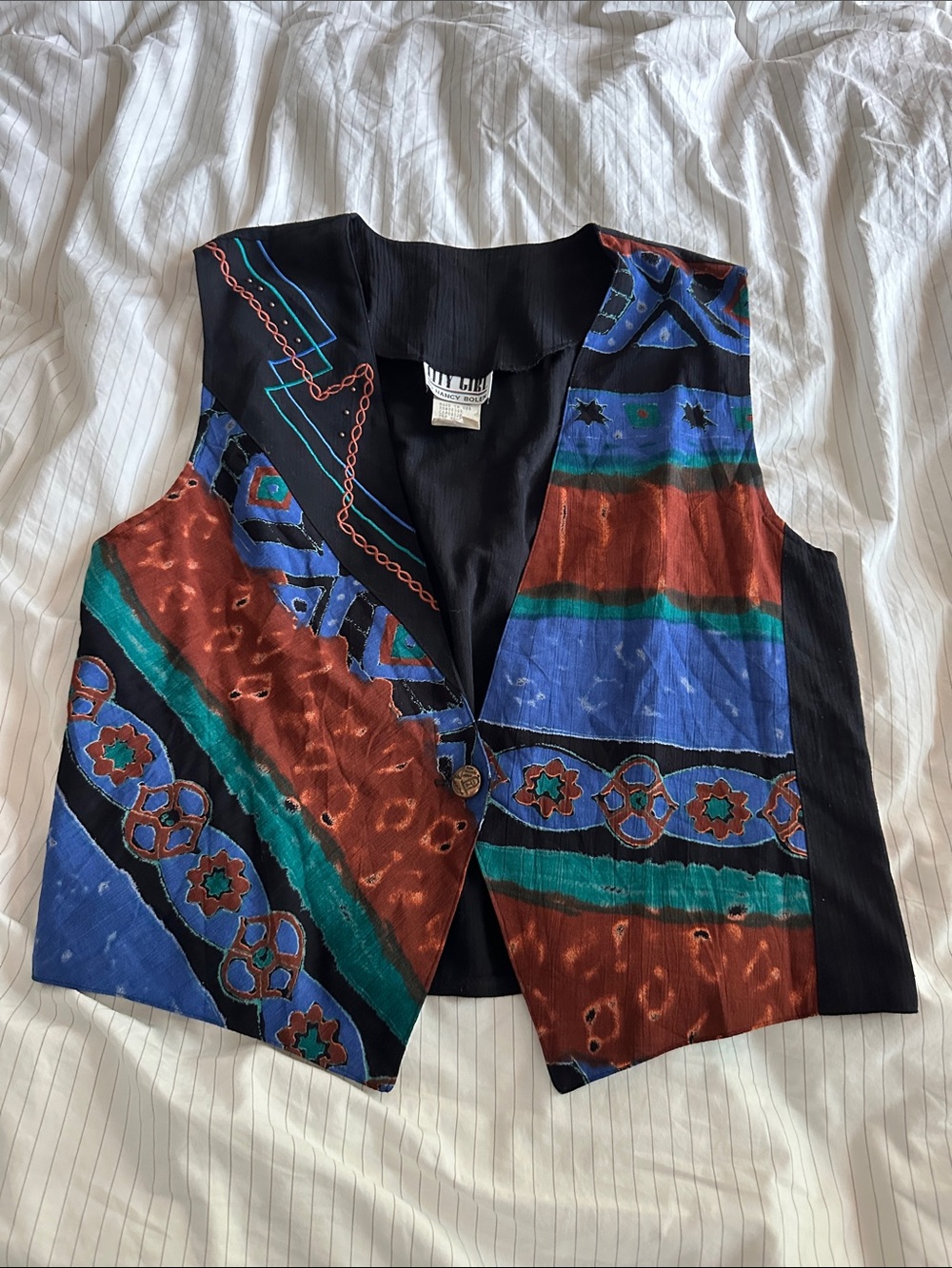 ✨ VTG 80s/90s City Girl by Nancy Bolen "Art to Wear" Vest ✨